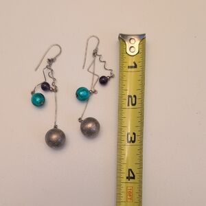 Multi Color Beaded Earrings